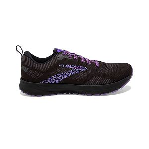 Brooks Revel 5 Womens Road Running Shoes Black/Purple | USA-XOH051847